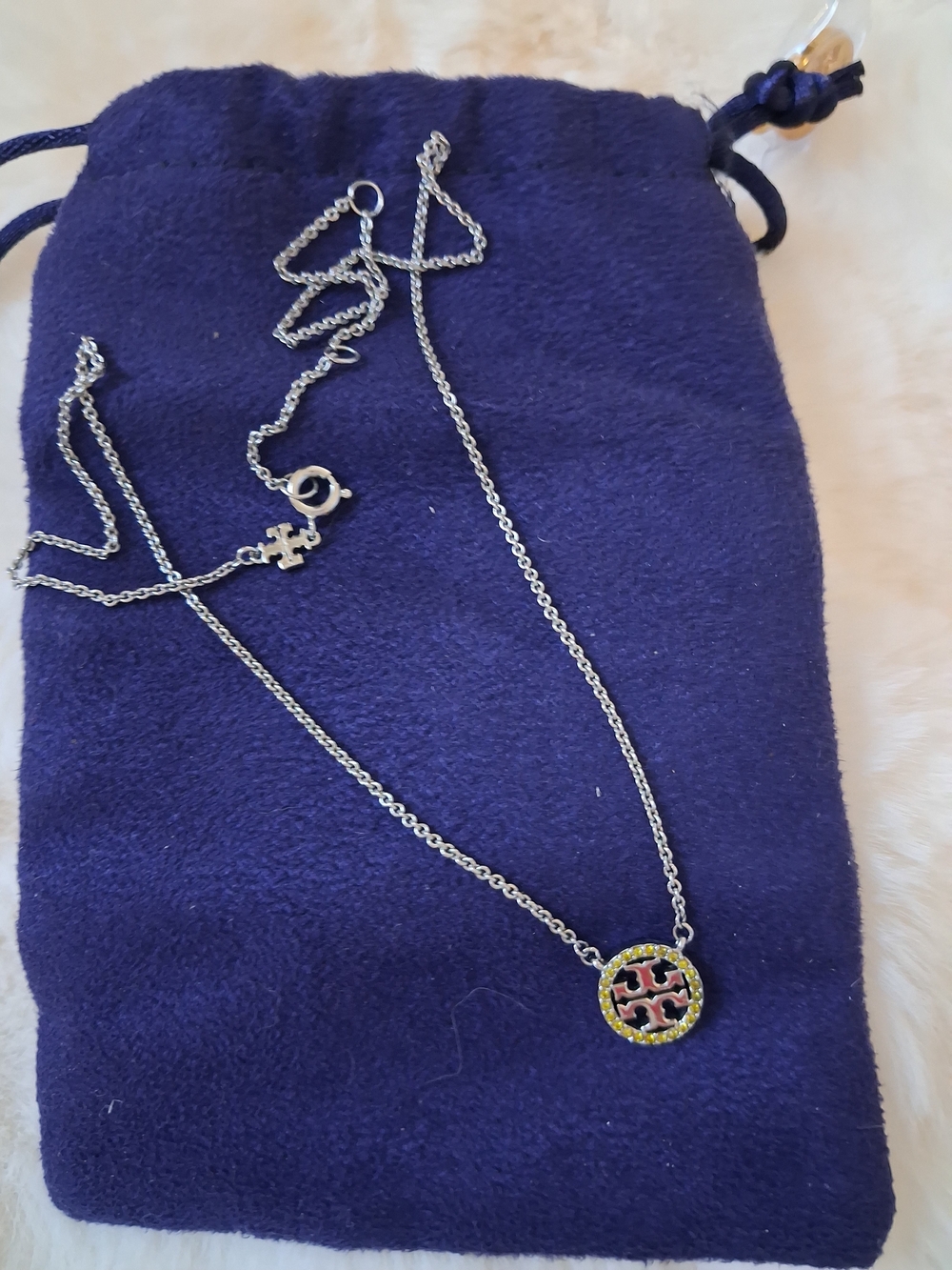 Tory Burch Miller Pave Necklace
